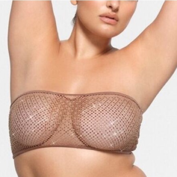 SKIMS Other - SKIMS x Swarovski gold stretch knot bandeau